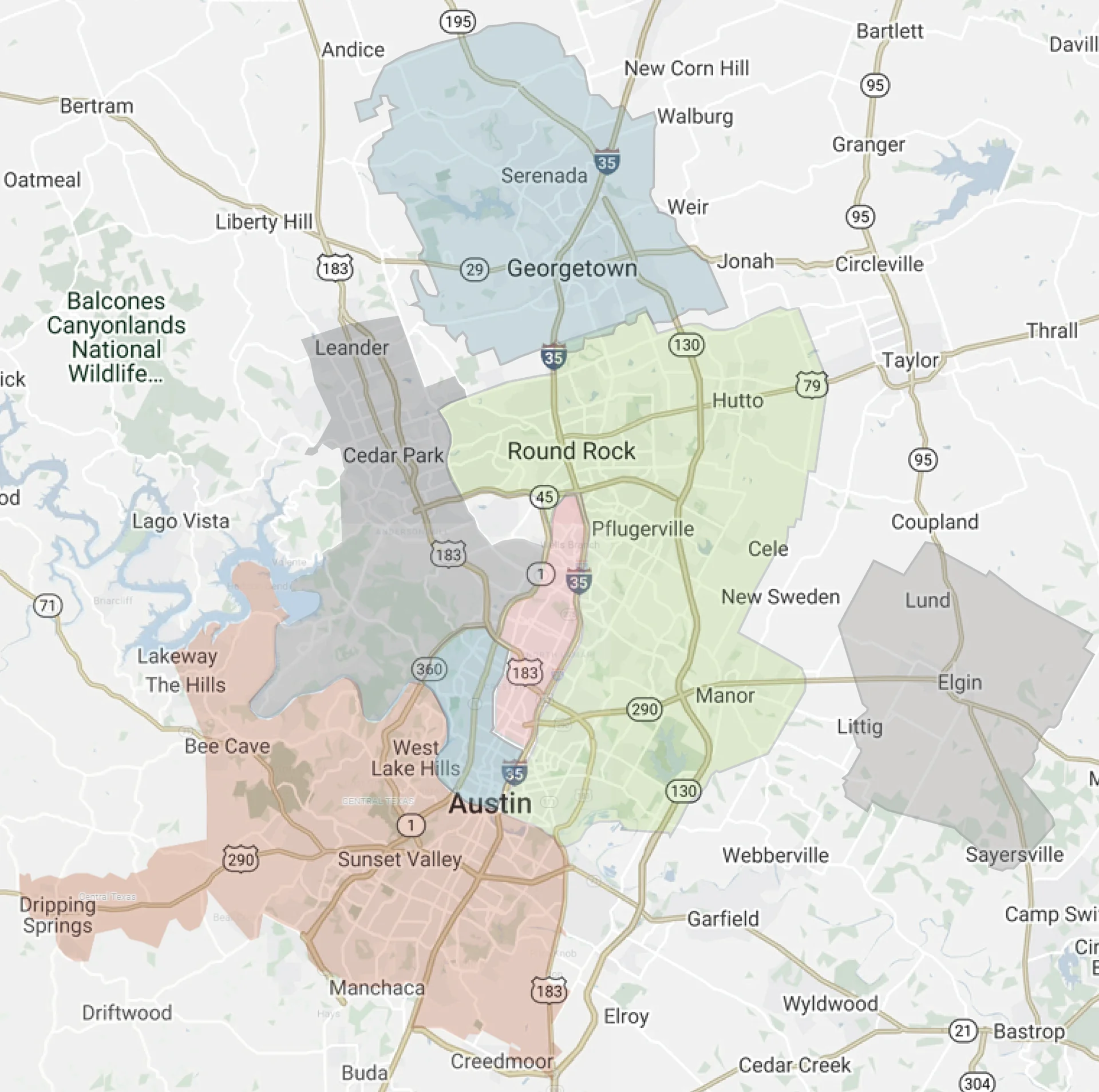 Service Area Map